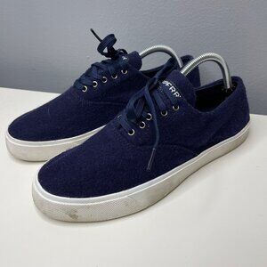 SPERRY  captains CVO wool sneakers in navy 9